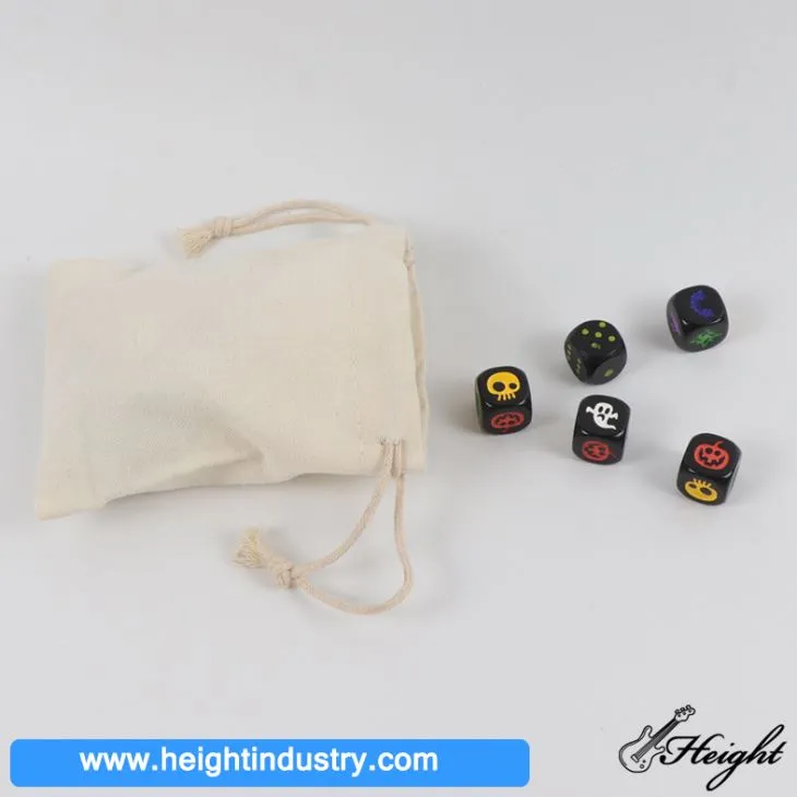 Drawstring Dice Packaging Bag