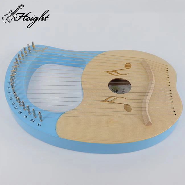 Solid Wood 19 String Lyre Harp
