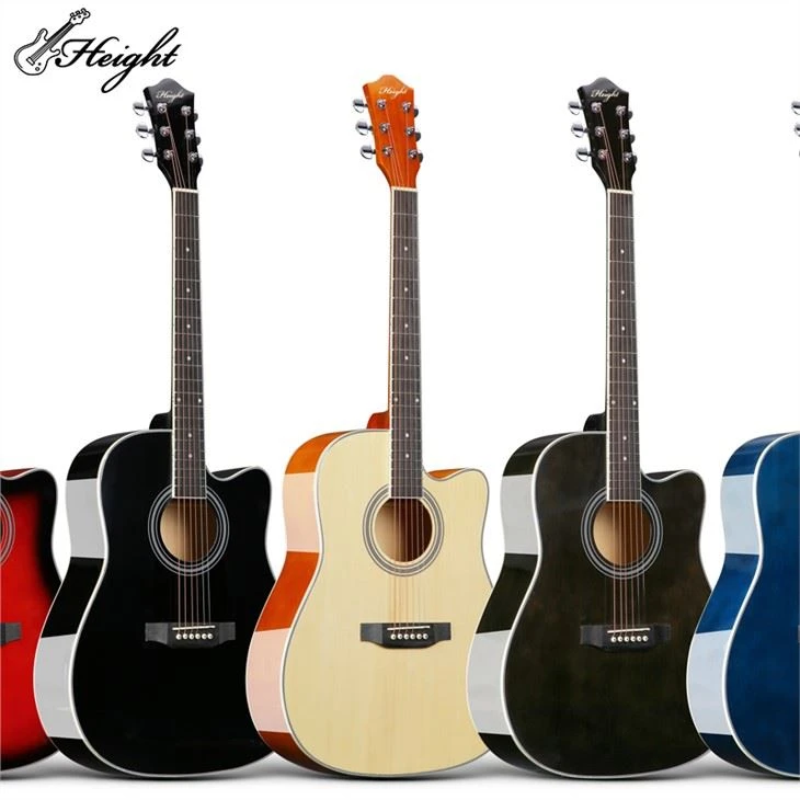Solid Top Natural Color Acoustic Guitar