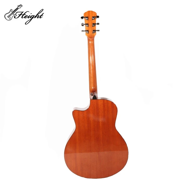 Wave Pattern Spruce Wood Acoustic Guitar